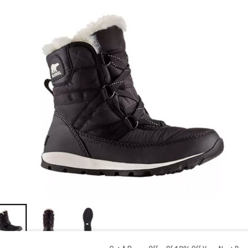 NWOT Sorel Whitney short lace boots - in Grey